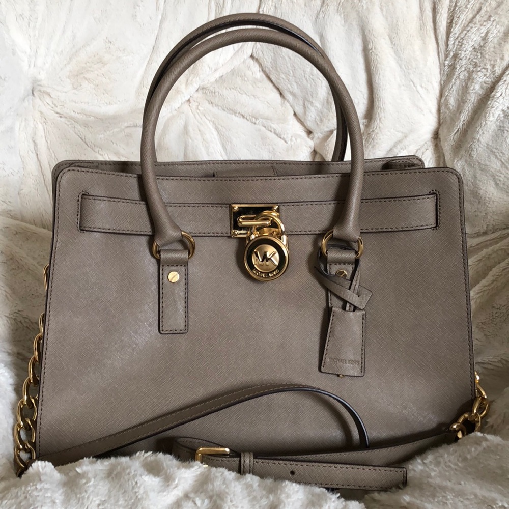 NWT Large MK Hamilton Dark Dune (New Price Markdown)